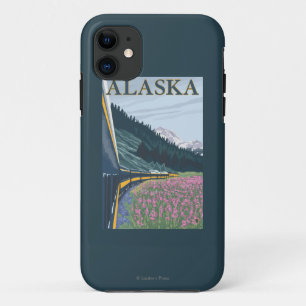 Coque iPhone 11 AlaskaRailroad et Vintage voyage de Fireweed