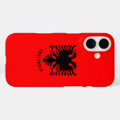 Coques Case-Mate iPhone Albanie Armoiries (Verso (horizontal))