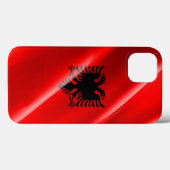 Coques Case-Mate iPhone Albanie battant pavillon - (Verso (horizontal))