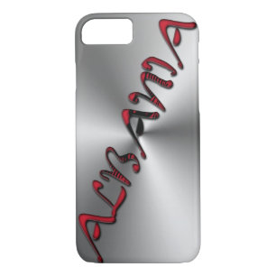 Case-Mate iPhone Case Albanie Typographie couleur drapeau albanais Argen