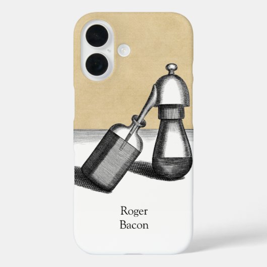 Coques Case-Mate iPhone Alchimie Alembic Flacon avec nom (Verso)