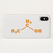 Coques Case-Mate iPhone Alcool Éthanol Formule chimique moléculaire (Dos (Horizontal))