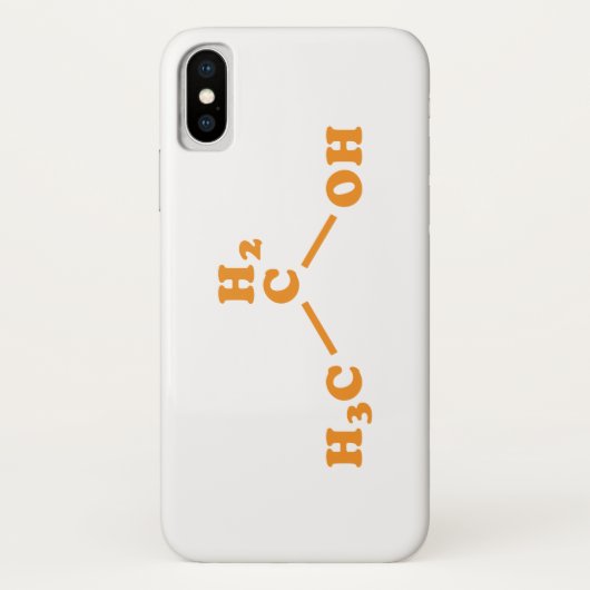 Coques Case-Mate iPhone Alcool Éthanol Formule chimique moléculaire (Dos)