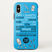 Coques Case-Mate iPhone Alerte T1d (Dos)