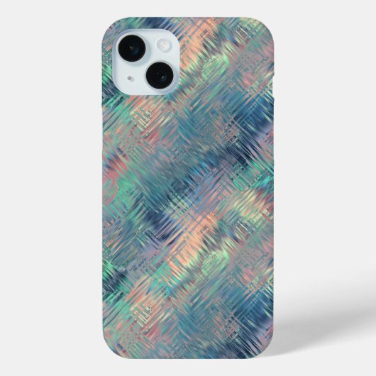Coques Case-Mate iPhone Alexandrite Blue Glassy Texture (Verso)
