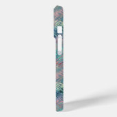 Coques Case-Mate iPhone Alexandrite Blue Glassy Texture (Verso / Gauche)