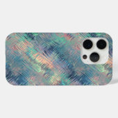 Coques Case-Mate iPhone Alexandrite Blue Glassy Texture (Verso (horizontal))