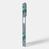 Coques Case-Mate iPhone Alexandrite Blue Glassy Texture (Verso / Droite)
