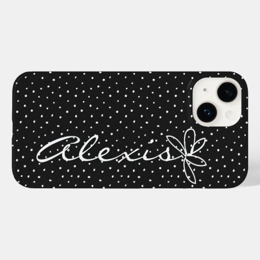 Coques Case-Mate iPhone Alexis Nom et doodle Daisy (Verso (horizontal))
