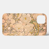 Coques Case-Mate iPhone Alfonse Mucha Art Nouveau Peonies (Verso (horizontal))