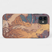 Coques Case-Mate iPhone Alfonse Mucha Job Art Nouveau femme (Dos (Horizontal))
