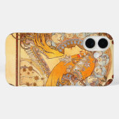Coques Case-Mate iPhone Alfonse Mucha Zodiac Art nouveau femme (Verso (horizontal))