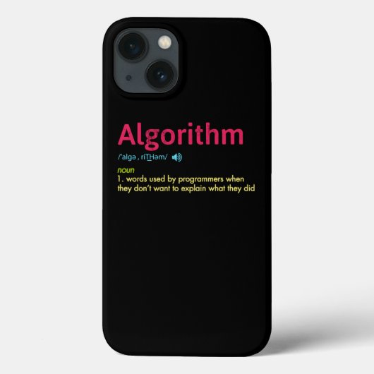 Coques Case-Mate iPhone Algorithme Drôle Programmeur Hommes Femmes Enfants (Verso)