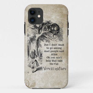 Coque iPhone 11 Alice au pays des merveilles ; Chat de Cheshire