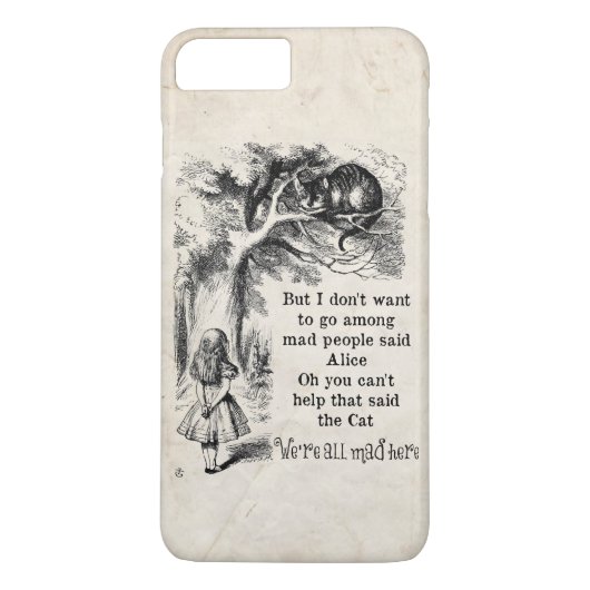 Coques Case-Mate iPhone Alice au pays des merveilles ; Chat de Cheshire (Dos)