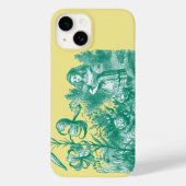 Coques Case-Mate iPhone Alice au pays des merveilles & Fleurs (Verso)