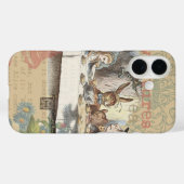 Coques Case-Mate iPhone Alice au pays des merveilles Mad Tea Party Art (Verso (horizontal))