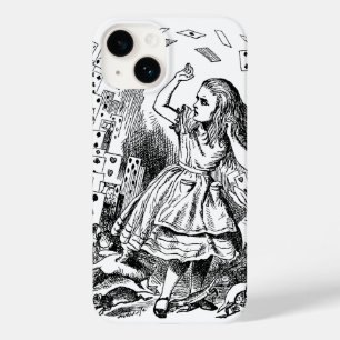 Coque Pour iPhone 14 Alice au pays des merveilles vintage, Cartes à jou