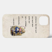 Coques Case-Mate iPhone Alice In Wonderland - Devis Aventure Flamant rose (Verso (horizontal))