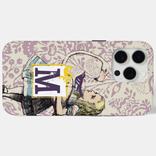 Coques Case-Mate iPhone Alice In Wonderland FLAMANT ROSE mignon (Verso (horizontal))