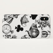 Coques Case-Mate iPhone Alice Lapin Blanc Wonderland Classique (Dos (Horizontal))