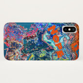 Coques Case-Mate iPhone Alien Agate Stone Imitation et votre mot (Dos (Horizontal))
