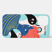 Coques Case-Mate iPhone Alien avec des amis imaginaires Éffrayants (Verso (horizontal))