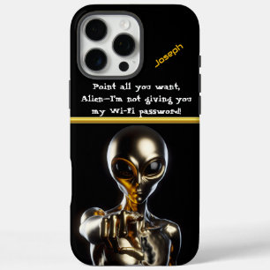Coques iPhone 16 Pro Max Alien d'or Atteindre dans un royaume surréaliste e