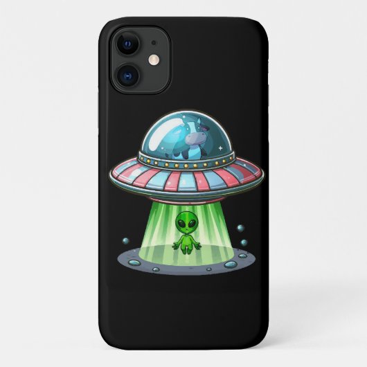 Coques Case-Mate iPhone Alien enlevant une vache (Dos)
