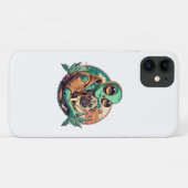 Coques Case-Mate iPhone Alien et Pug (Dos (Horizontal))