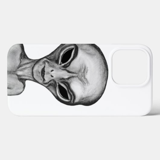 Coques Case-Mate iPhone Alien gris (Verso (horizontal))