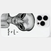 Coques Case-Mate iPhone Alien gris, je veux croire (Verso (horizontal))