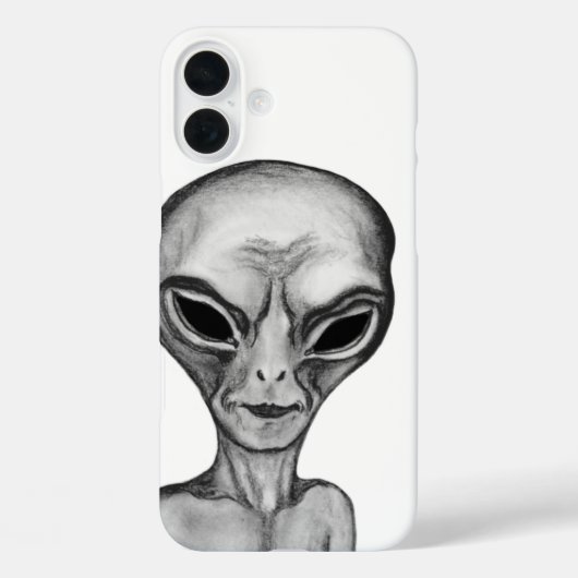 Coques Case-Mate iPhone Alien gris, je veux croire (Verso)