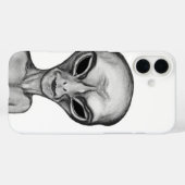 Coques Case-Mate iPhone Alien gris, je veux croire (Verso (horizontal))
