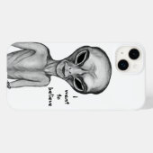 Coques Case-Mate iPhone Alien gris, je veux croire (Verso (horizontal))