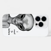 Coques Case-Mate iPhone Alien gris, je veux croire (Verso (horizontal))