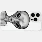 Coques Case-Mate iPhone Alien gris, je veux croire (Verso (horizontal))