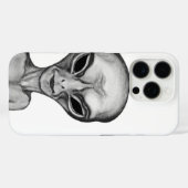 Coques Case-Mate iPhone Alien gris, je veux croire (Verso (horizontal))