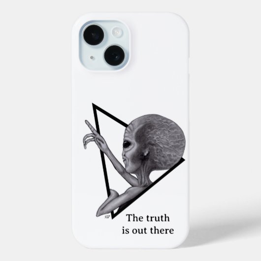 Coques Case-Mate iPhone Alien gris, la vérité est là (Verso)