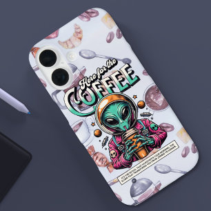 Coques iPhone 16 Alien ici pour le café