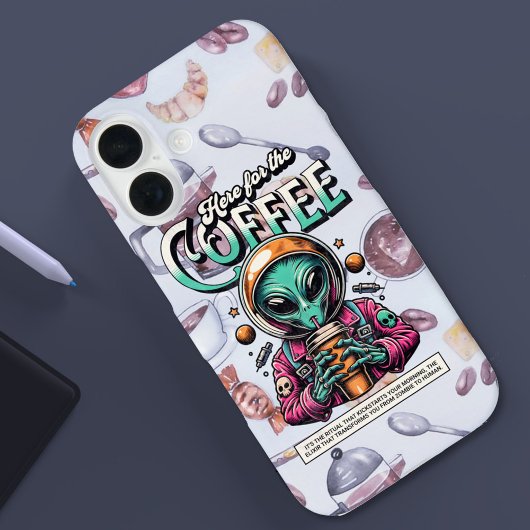Coques Case-Mate iPhone Alien ici pour le café