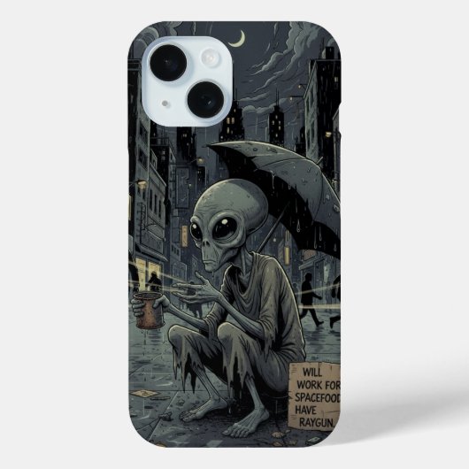 Coques Case-Mate iPhone Alien in the Rain (Verso)