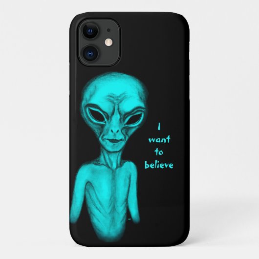 Coques Case-Mate iPhone Alien, je veux croire (Dos)