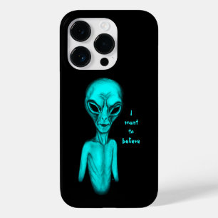 Coque Pour iPhone 14 Pro Alien, je veux croire
