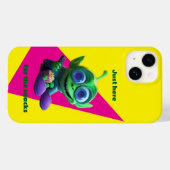 Coques Case-Mate iPhone Alien Paresseux – Dessin Animé Drôle de l'Espace (Verso (horizontal))
