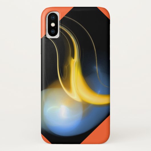 Coques Case-Mate iPhone ALIEN PEARL bleu noir jaune (Dos)