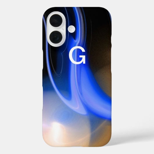 Coques Case-Mate iPhone ALIEN PEARL MONOGRAM Bleu Brown Fractures (Verso)