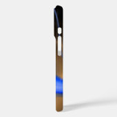 Coques Case-Mate iPhone ALIEN PEARL MONOGRAM Bleu Brown Fractures (Verso / Gauche)