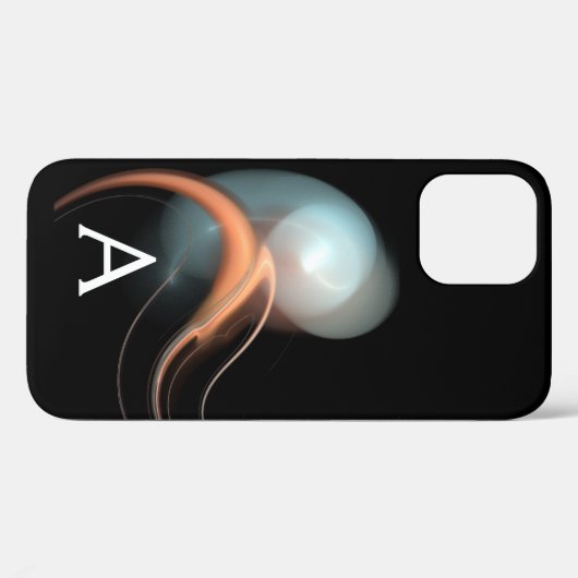 Coques Case-Mate iPhone ALIEN PEARL MONOGRAM noir rose blanc fractures (Verso (horizontal))