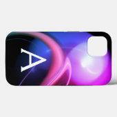 Coques Case-Mate iPhone ALIEN PEARL MONOGRAM PinkPurple Fractals (Verso (horizontal))